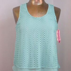 Candie's Light Blue Tank Top Size M